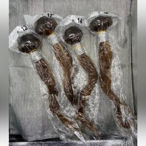 Brazilian Human Hair Bundles Highlight Ombre Honey Blonde Straight 16 14 12 12